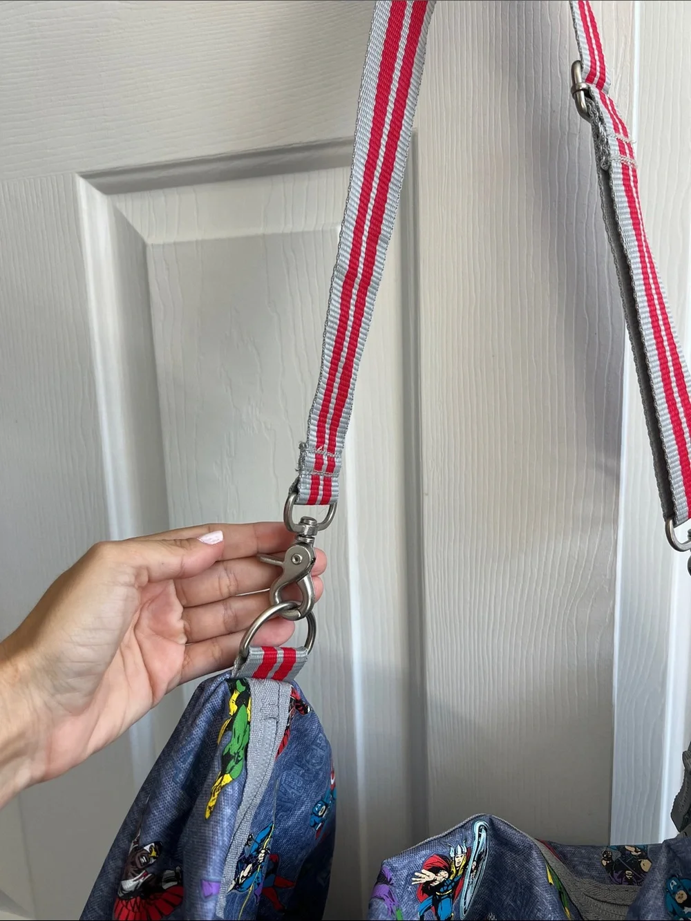 Pottery Barn Kids Avengers duffle bag